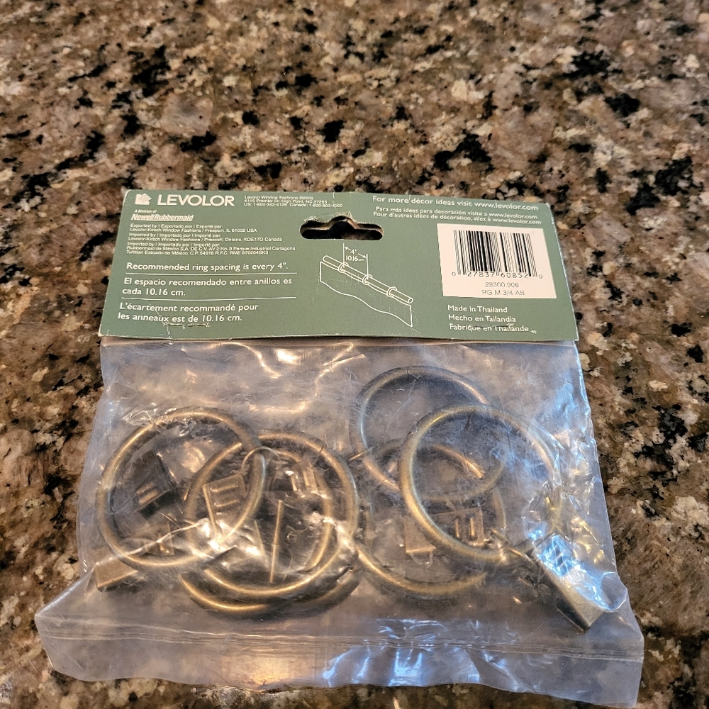 Clip Rings for Curtain Rods - Picture 3 of 4